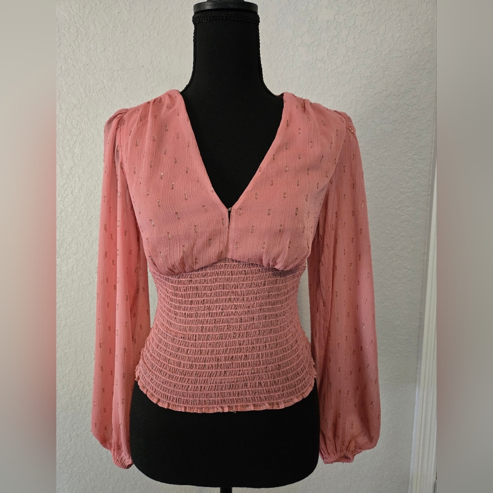 ExpressSize: XS Pink top New with tags 100% polyester